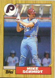 1987 Topps Baseball Cards      430     Mike Schmidt